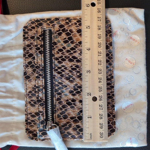 Lodis Snakeskin leather cardholder and coin purse - Picture 7 of 9